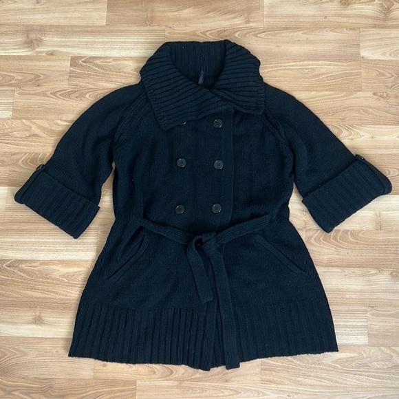 Naf Naf Black Wool Cardigan - Picture 3 of 16